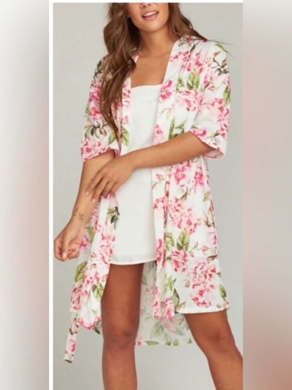 NWOT Show Me Your Mumu Brie Floral Robe, O/S - Picture 4 of 8